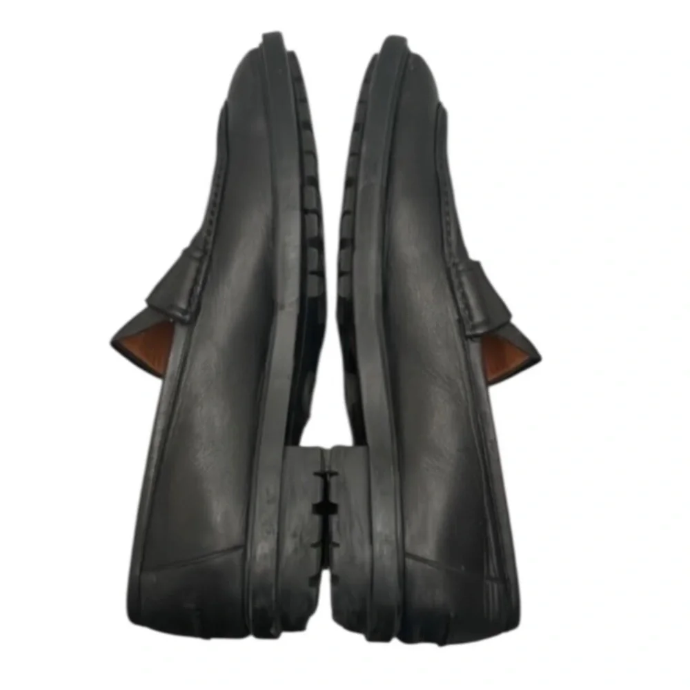 Authentic Gucci luxury designer mens signature black leather designer loafers 13